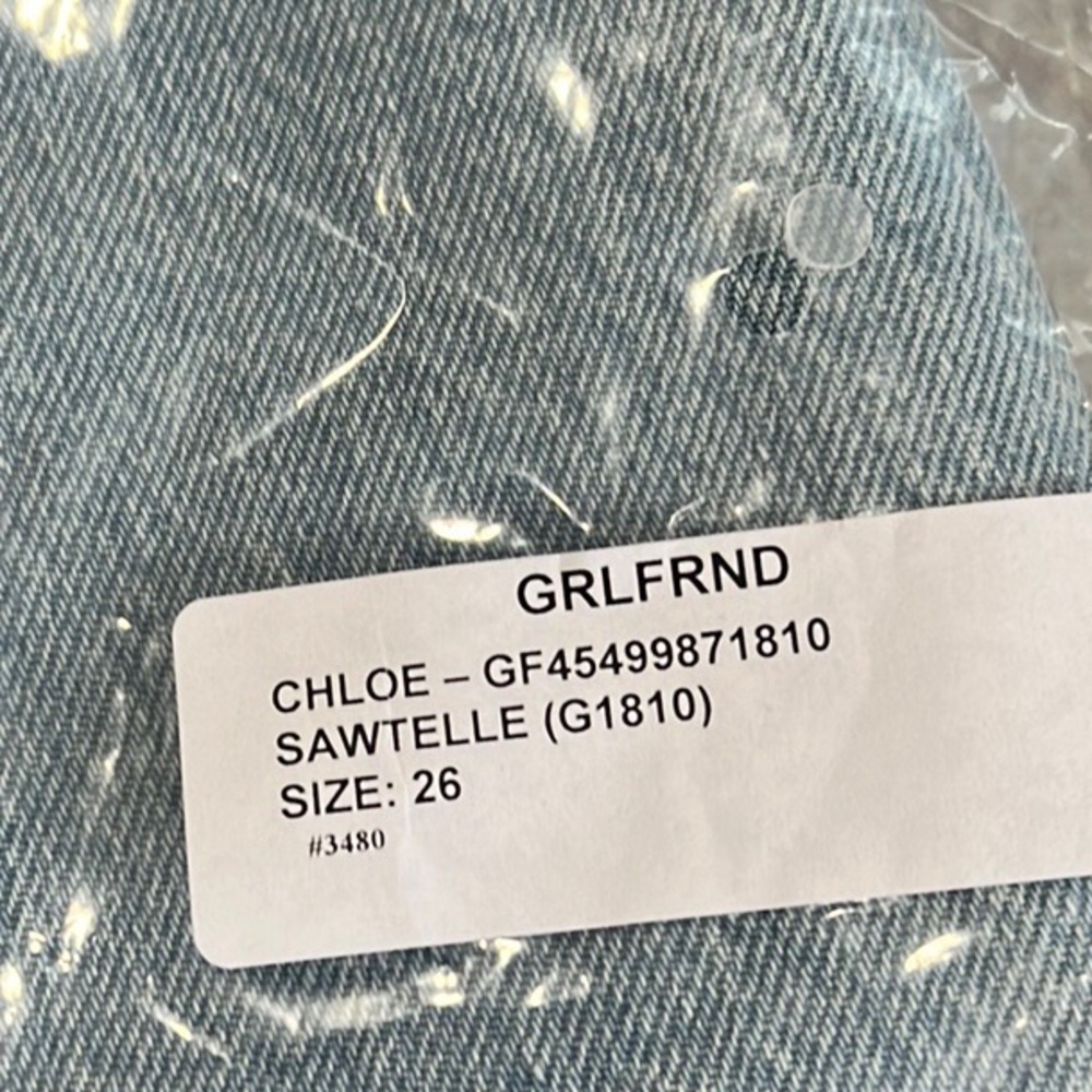 GRLFRND Chloe High Rise Pleated Wide Leg in Sawtelle Size 26 - Picture 6 of 13